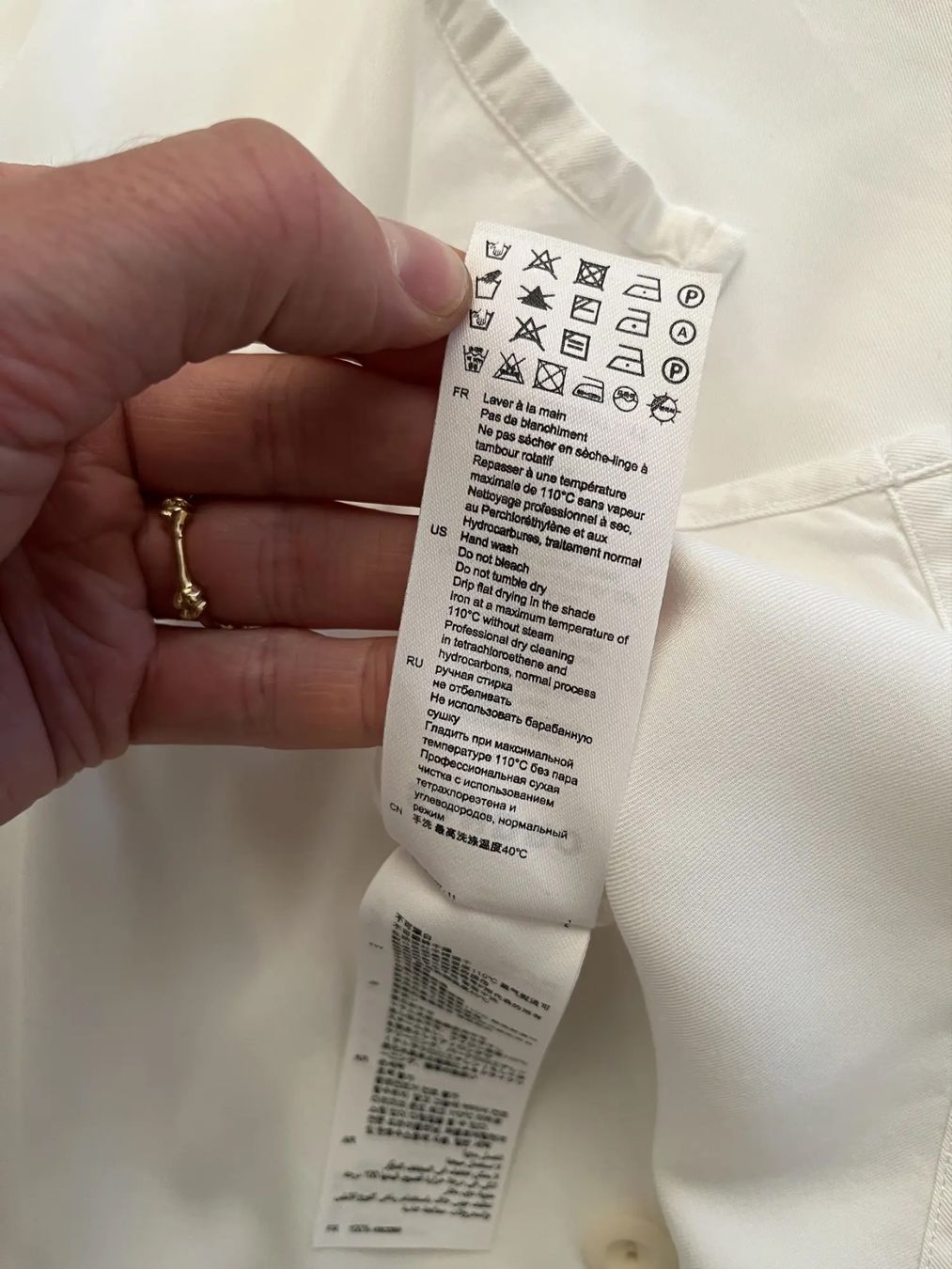 Sandro Hemden: Viscose Hemd von Sandro Paris in weiss, Grösse S – Gebraucht aus Zürich von dodichnobligmailcom 9