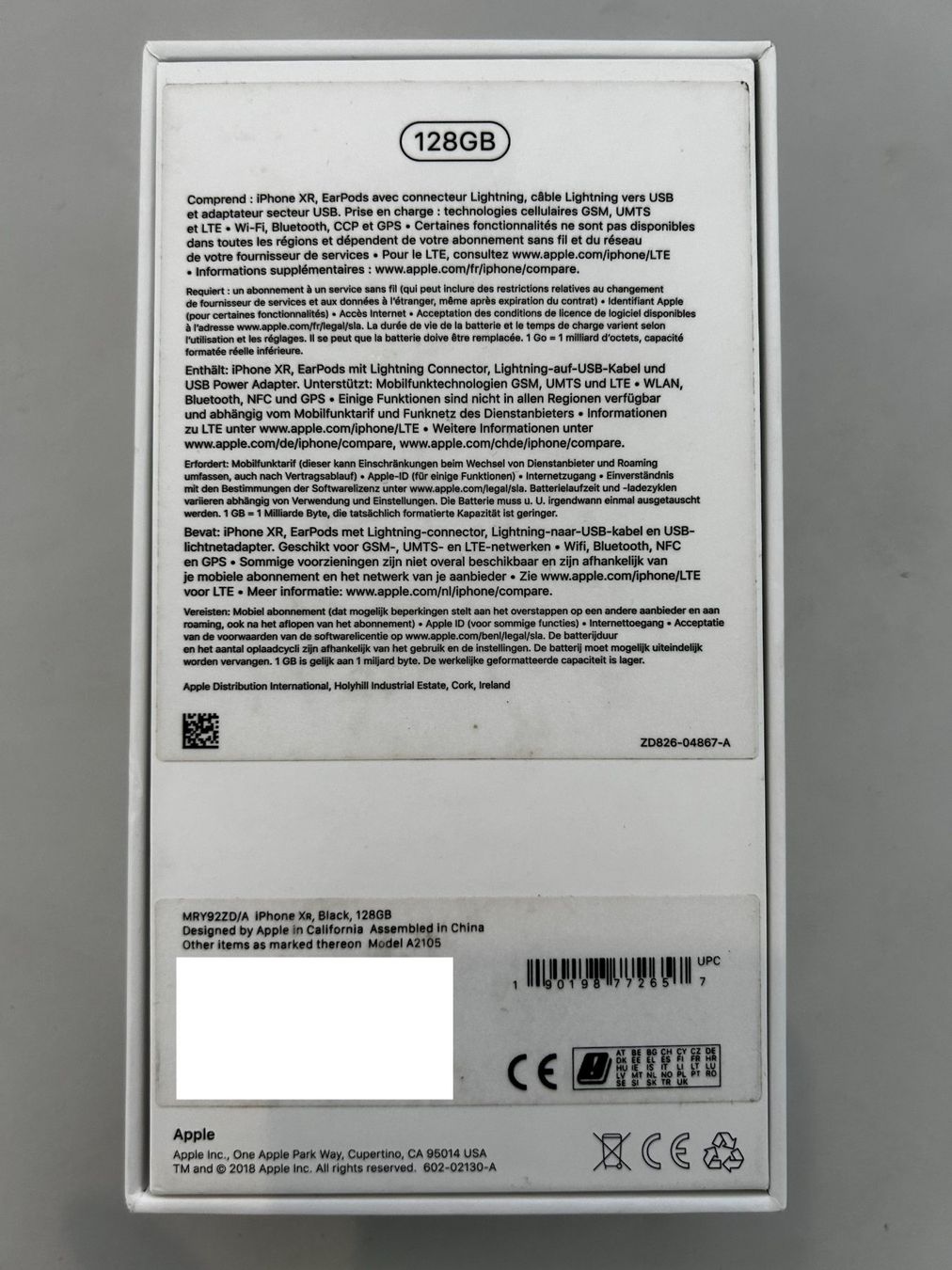 Apple Portables: iPhone XR Black 128 GB – D'occasion à Reckingen VS par Melando 3