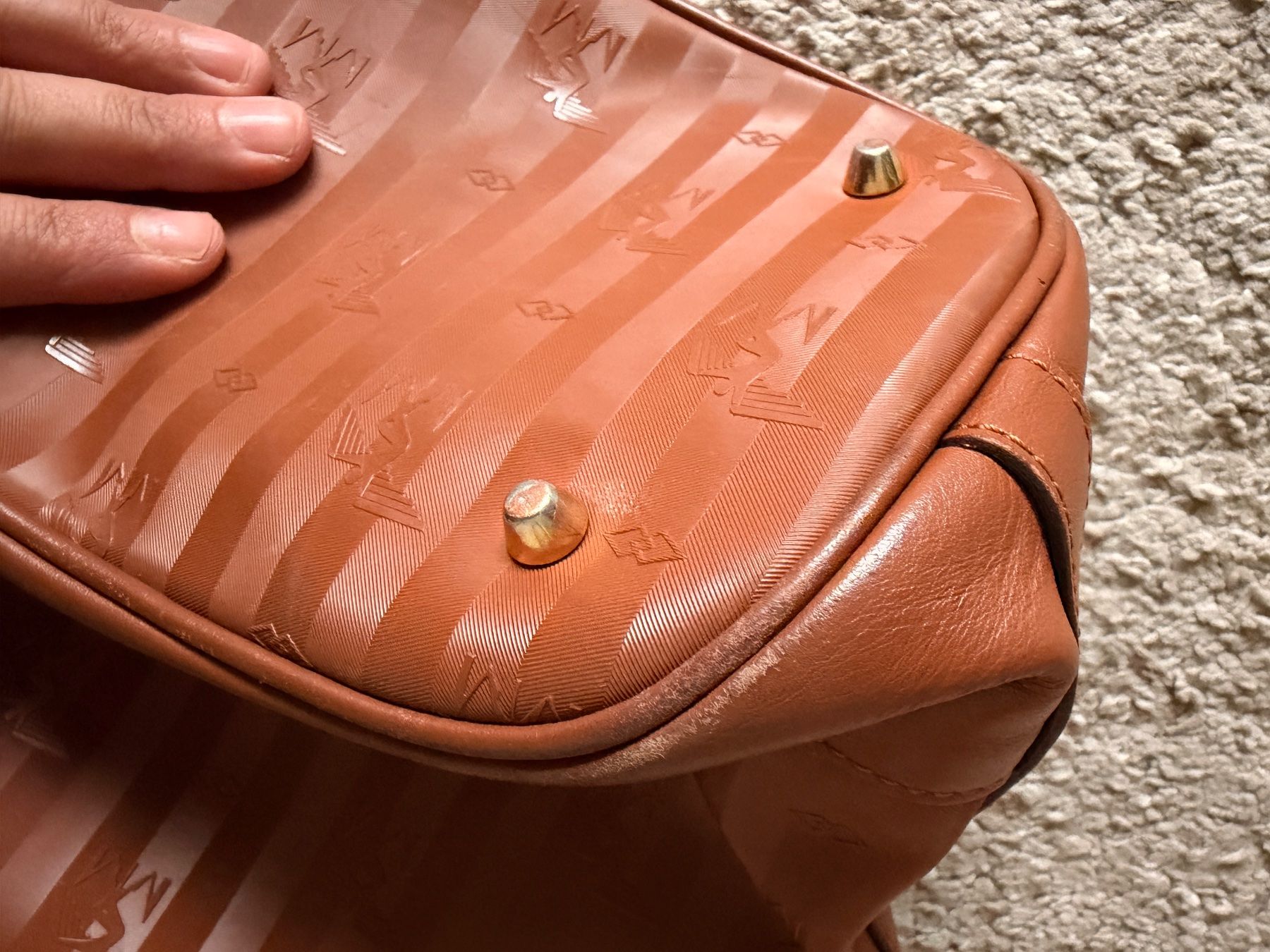 Borse da donna: Maison Mollerus Beuteltasche Leder cognac Farbe – Usato da Bern venduto da IlaCo 5