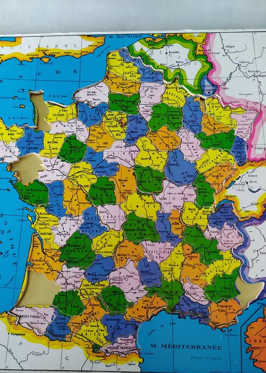 Très vieux Puzzle marque G. Pauly: France Historique complet