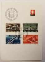 B228) 1947, FDC 100 Jahr Eisenbahn auf PTT Blättlein Kt 45.-