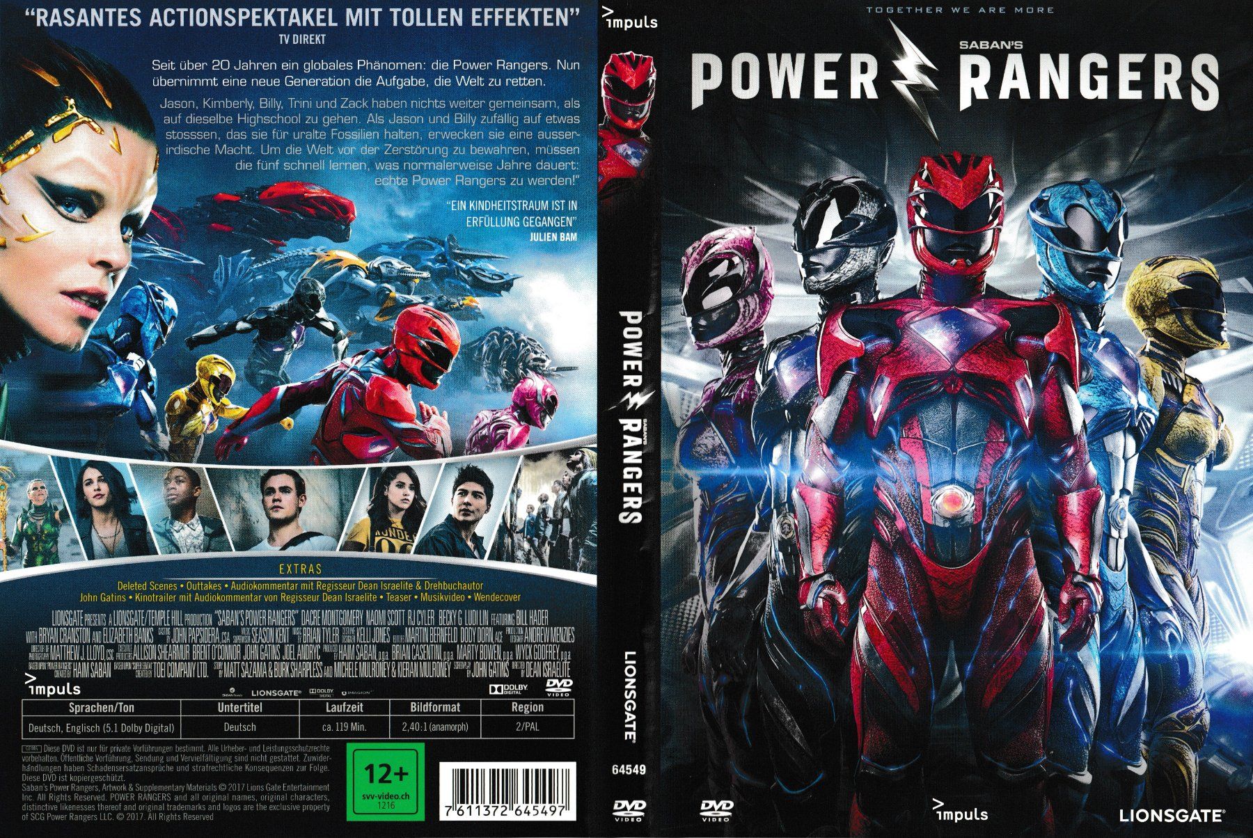 Tutti i DVDs: DVD - Power Rangers – Usato da Langnau am Albis venduto da MediaRescuerKeLoX