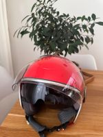 Roter Rollerhelm Vespa Jethelm
