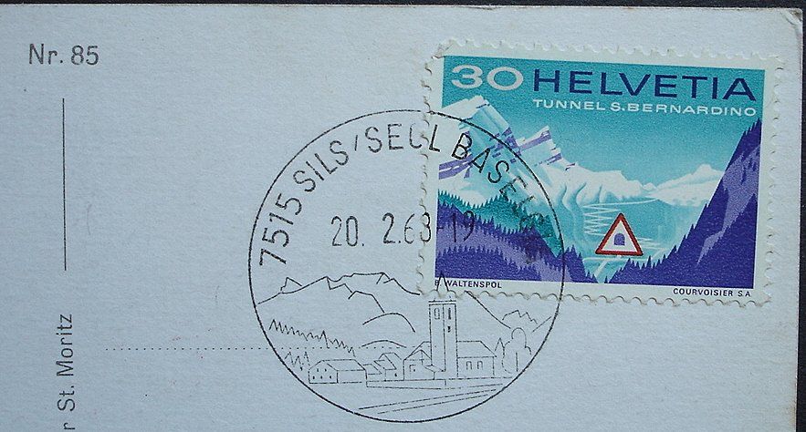 Cartes postales: SILS Luftseilbahn Corvatsch, Skilift – D'occasion à Jona par philajona 1
