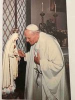 Photo Pape Jean-Paul II avec Vierge Marie