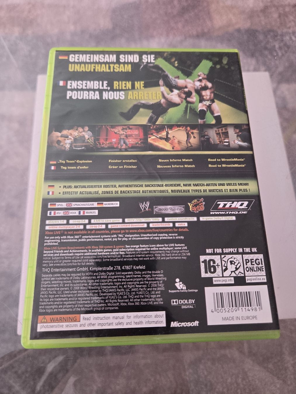 Spiele: Smack Down vs Raw 2009 Xbox 360 – Gebraucht aus Bussigny von Kfdlt 1