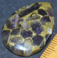 Cabochon L-4140 – Spiny Kupfer Amethyst 27x19mm