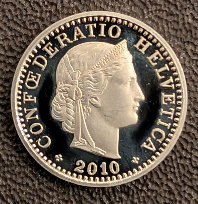 Tutti le monete: 20 Rappen 2010 stgl. / aus Münzsatz – Nuovo (secondo la descrizione) da Arch venduto da coinsandmore