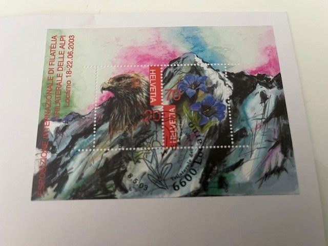 Tutti i francobolli: Ersttagsbrie Schweiz FDC Sonderblock Trilaterale Ticino,2003 – Usato da Naters venduto da sch_9fvg 1