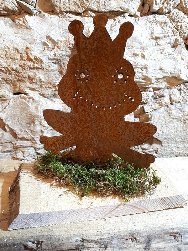 Statuette: Froschkönig aus Rostblech – Nuovo (secondo la descrizione) da Lohn SH venduto da Zwierbel