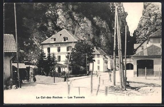 Cartoline postali: AK Le Col-des-Roches, Les Tunnels – Usato da Berlin venduto da bartko-reher