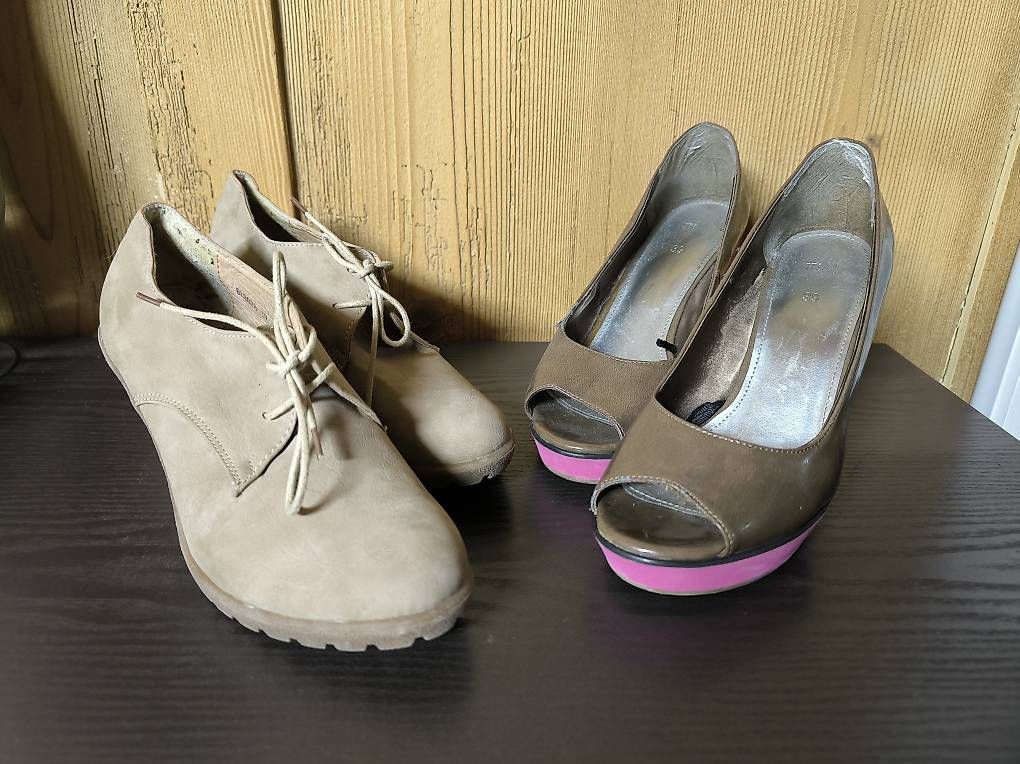 Scarpe da donna: Schuhpaket: 2 Paar Schuhe, Grösse 39 – Usato da Ennenda venduto da safarisource