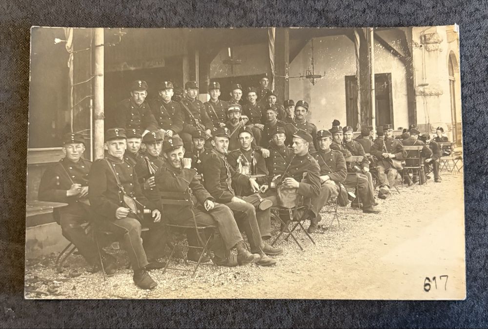 Photo Ancienne Originale 14-18 - Groupe De Militaires En Cuisine - Tirage Argentique 9x14 Cm