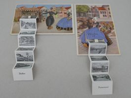ALTE AK HOLLAND AUFKLAPPBAR MIT LEPORELLO SEHENSWÜRDIGKEITEN