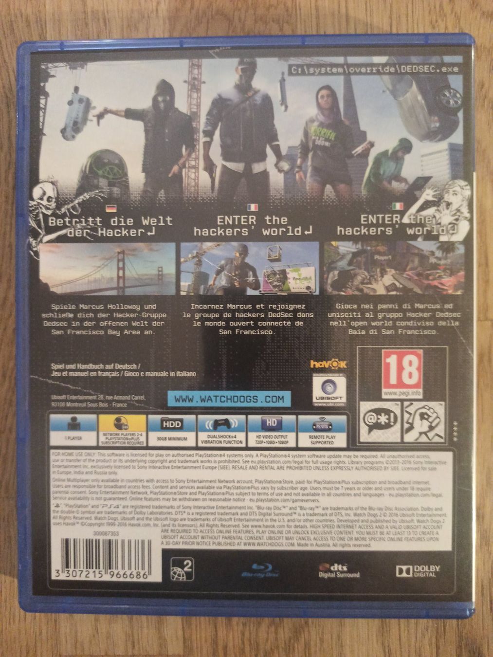 Giochi: Watch Dogs 2 PS4 / PS5 – Usato da Oberweningen venduto da mar_87mx 1