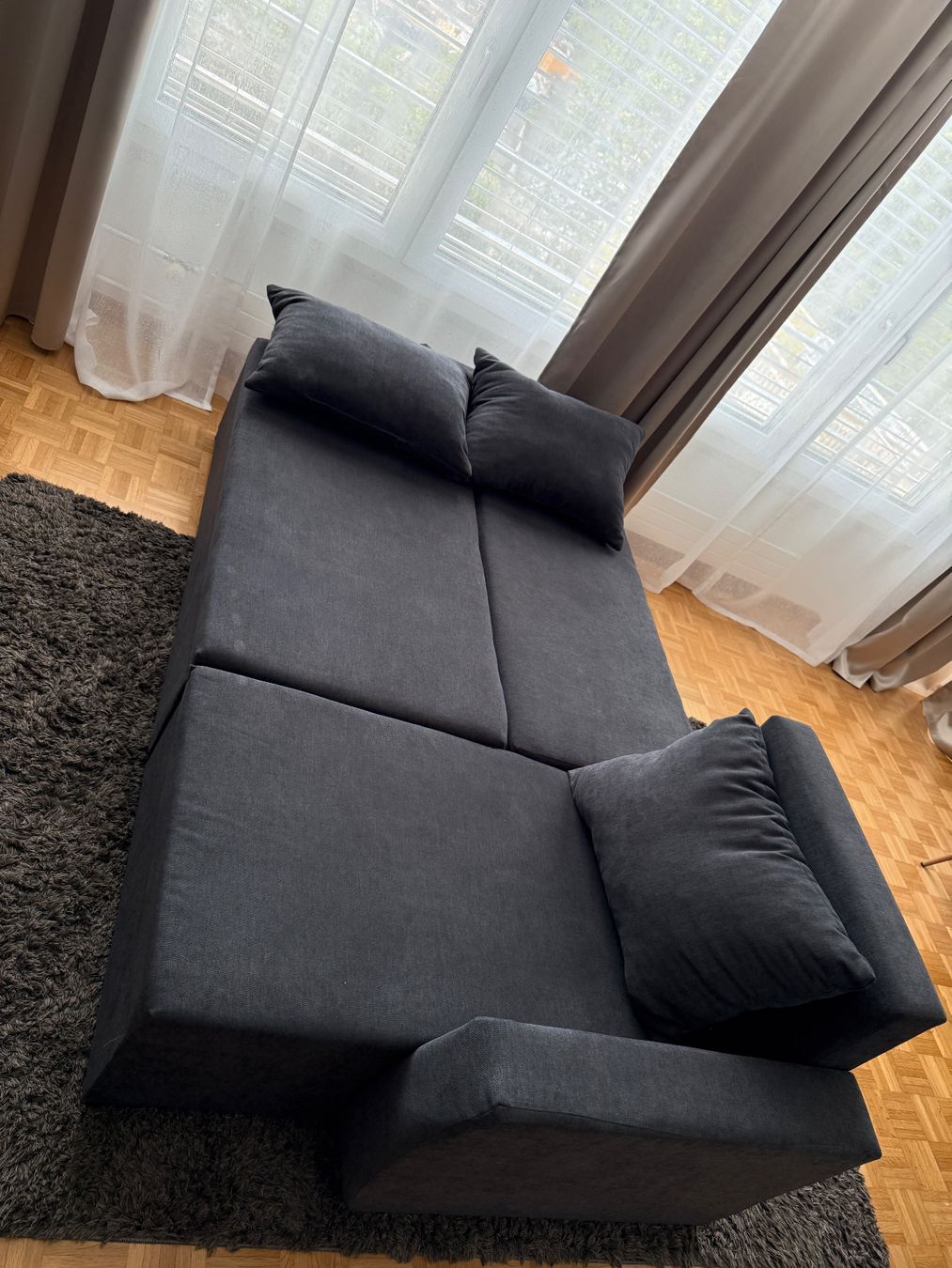 Sofas: Dark Grey Sofa – D'occasion à Buchs SG par mec_8j2f 2