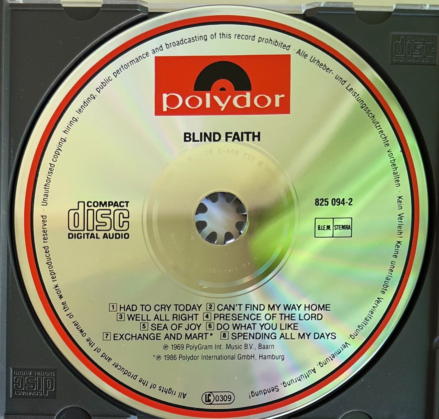 CD: BLIND FAITH / Blind Faith – Usato da Bischofszell venduto da kustavi 2