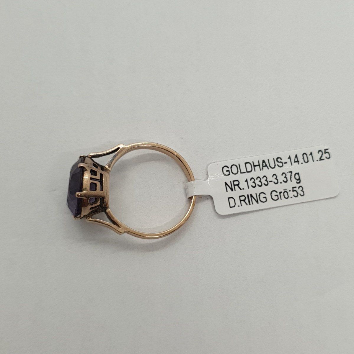 Ringe: Echt 8K Gold - Amethyst Ring – Gebraucht aus Luzern von Luzern-Goldhaus 4