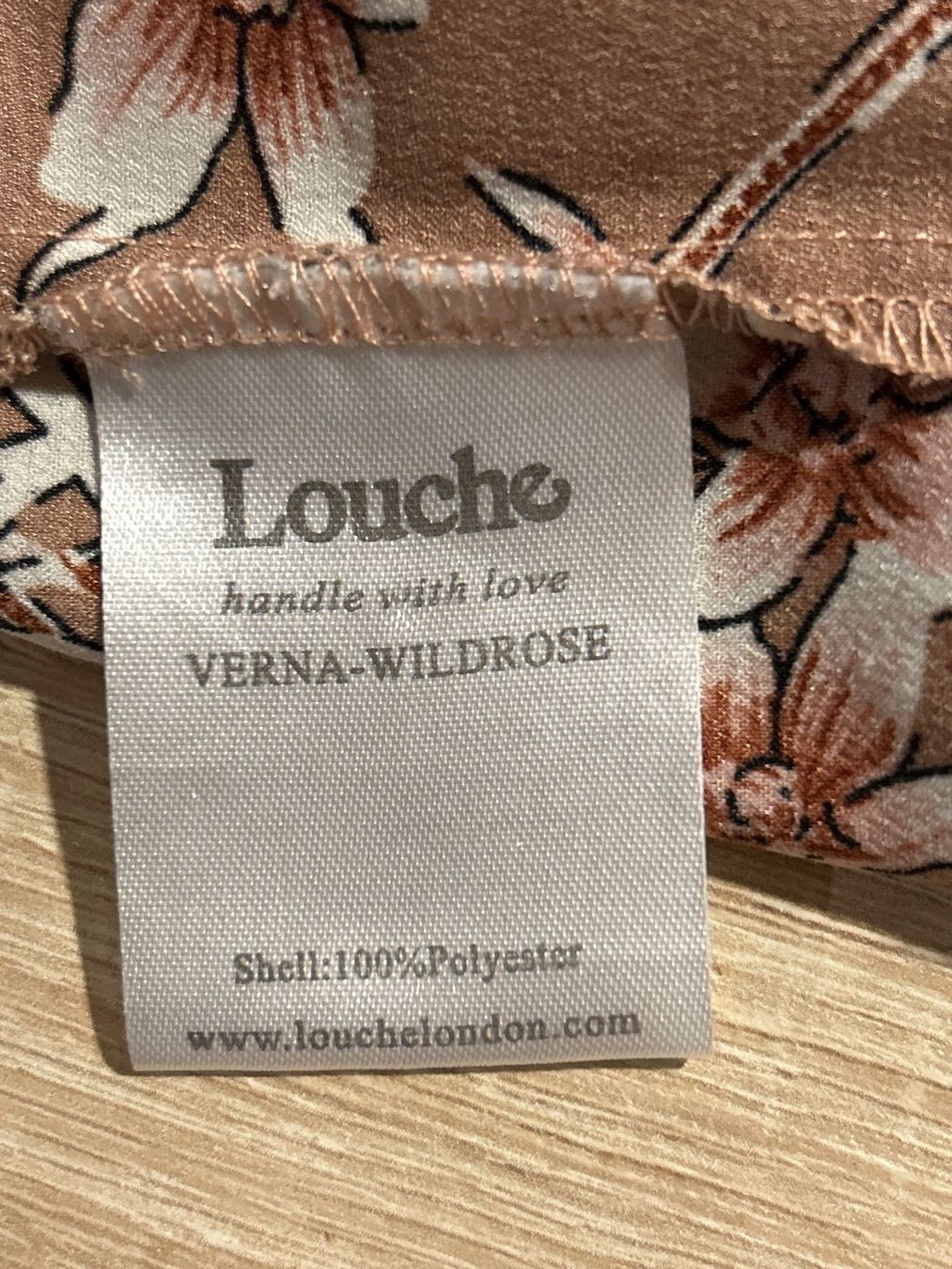 Vestiti: Kleid hellbraun mit Blumenmuster von Louche Gr. M – Usato da Brunnen venduto da Nala2929 9