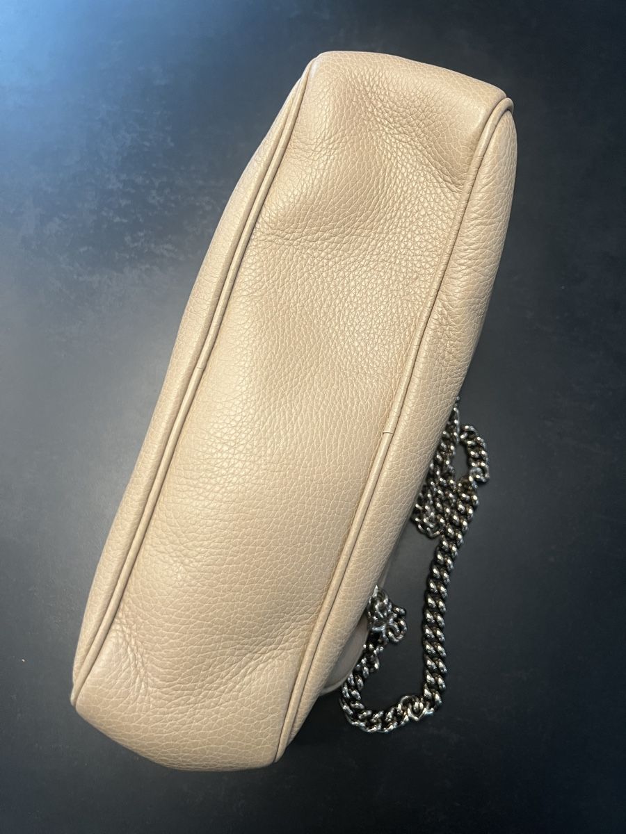 Gucci Borse da donna: Gucci Soho Double Chain Bag Beige Leather – Usato da St. Gallen venduto da ProtoPlex 5