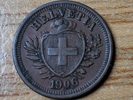 1 Rappen 1906 - sehr schön!