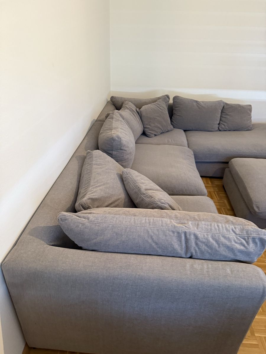 Sofas: Ecksofa mit Hocker grau sehr guter Zustand – Gebraucht aus Pratteln von fe_nu1 1