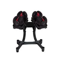 Verstellbares Kurzhantelset 24 kg mit Ständer