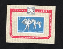 Timbres Suisse , Bloc Lunaba 1951 Neuf Voir photos