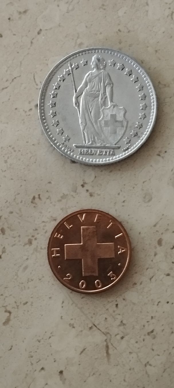 Tutti le monete: 1Fr. Schweiz und 1Glücksräppler – Usato da Oberdorf SO venduto da and_jxk2 1