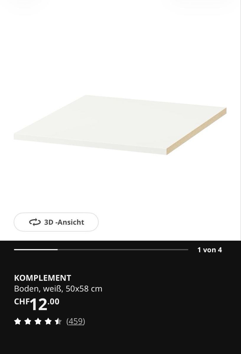Armoires: Komplement Tablar und Hosenaufhängung – D'occasion à Luzern par publikum 1