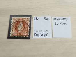 Stehende 68C, signiert, NEUCHATEL, Top, ab 1.-