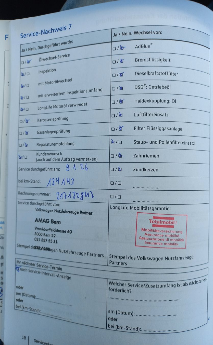 VW Nutzfahrzeuge: VW Caddy 2.0 D – Defekt aus Ostermundigen von dsad00