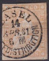 TOP Strubel 25 mit Ortsstempel BASEL +++