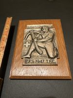 Alte Schützengesellschaft Plakette E.F.S. 1947 T.F.C. Raritä