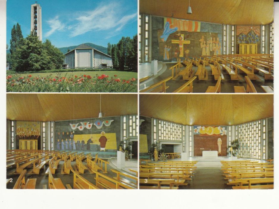 Cartes postales: Oberwil Kirche Bruder Klaus ca. 1970 – D'occasion à Bürglen TG par StampGraf