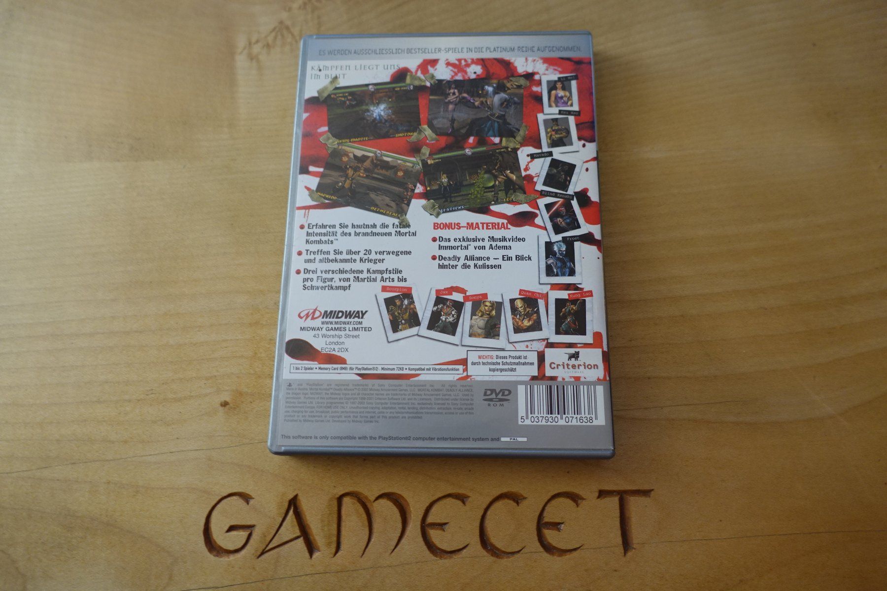 Sony Giochi: Mortal Kombat: Deadly Alliance (Platinum) – Usato da Steinach venduto da Gamecet 2