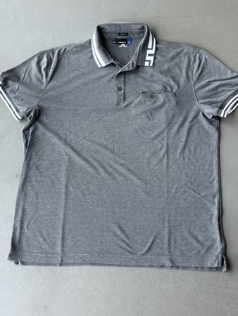 J.Lindeberg Men's Polo Shirt grey size XXL  