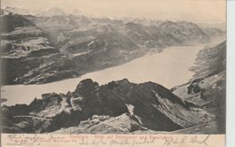 CH 198 Brienzer Rothorn, Brienzersee mit Berneralpen, 1911