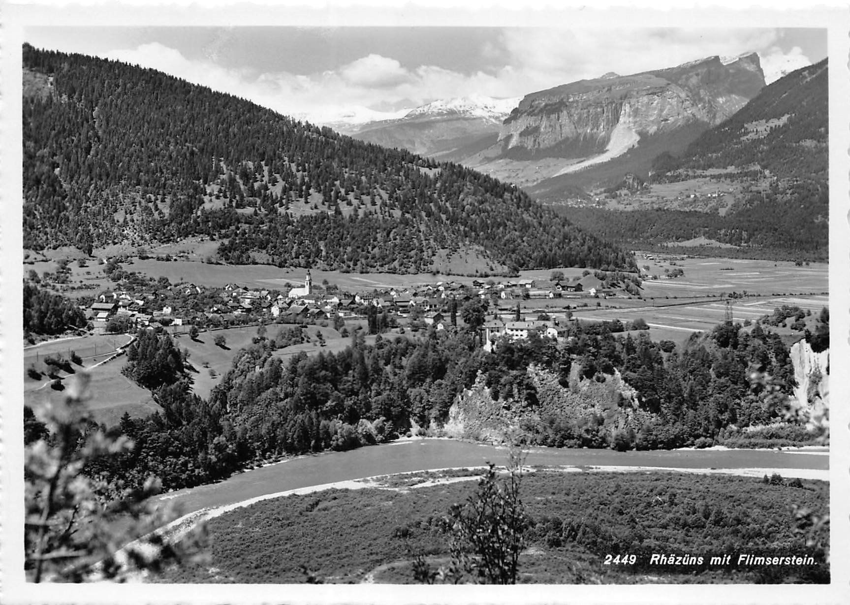 Cartoline postali: Rhäzüns, Flimserstein – Usato da Ottikon b.Kemptth. venduto da Neptun1974