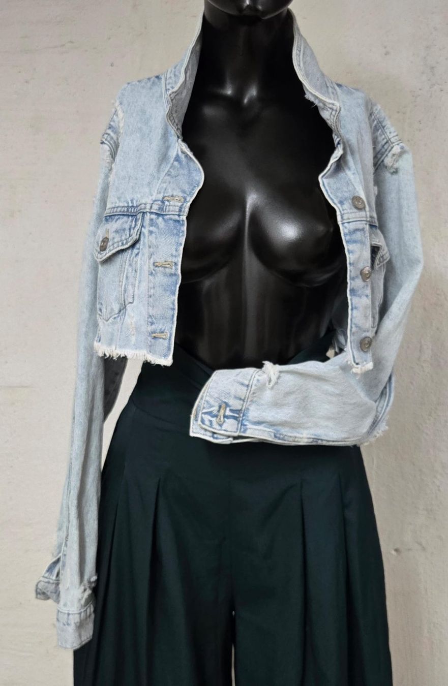 Giacche: Coole Cropped Jeansjacke, hellblau, Grösse L, Neu!! – Nuovo (secondo la descrizione) da Rheinsulz venduto da Gilea 6