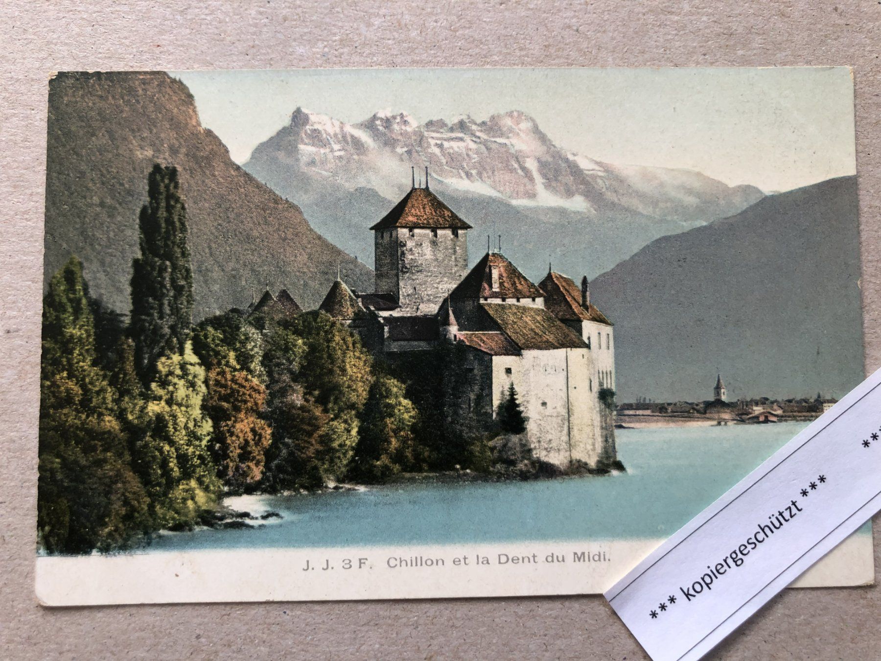 Ansichtskarten: Chillon e la Dent du Midi AK alt – Gebraucht aus Hefenhofen von Bierinder