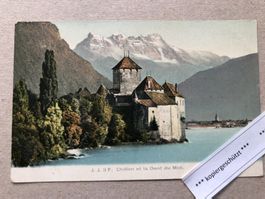 Chillon e la Dent du Midi AK alt