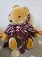 Teddy Bär antik, Herrmann Original, mit Kleider wie Steiff