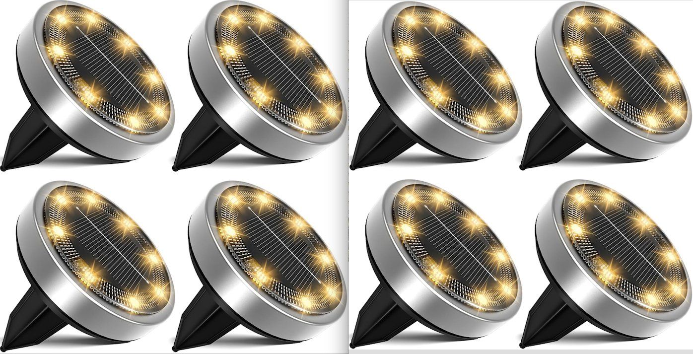 Lampade: 8-Stück Solar Bodenleuchten – Nuovo e nell'imballaggio originale da Châtelaine venduto da topshop.switzerland