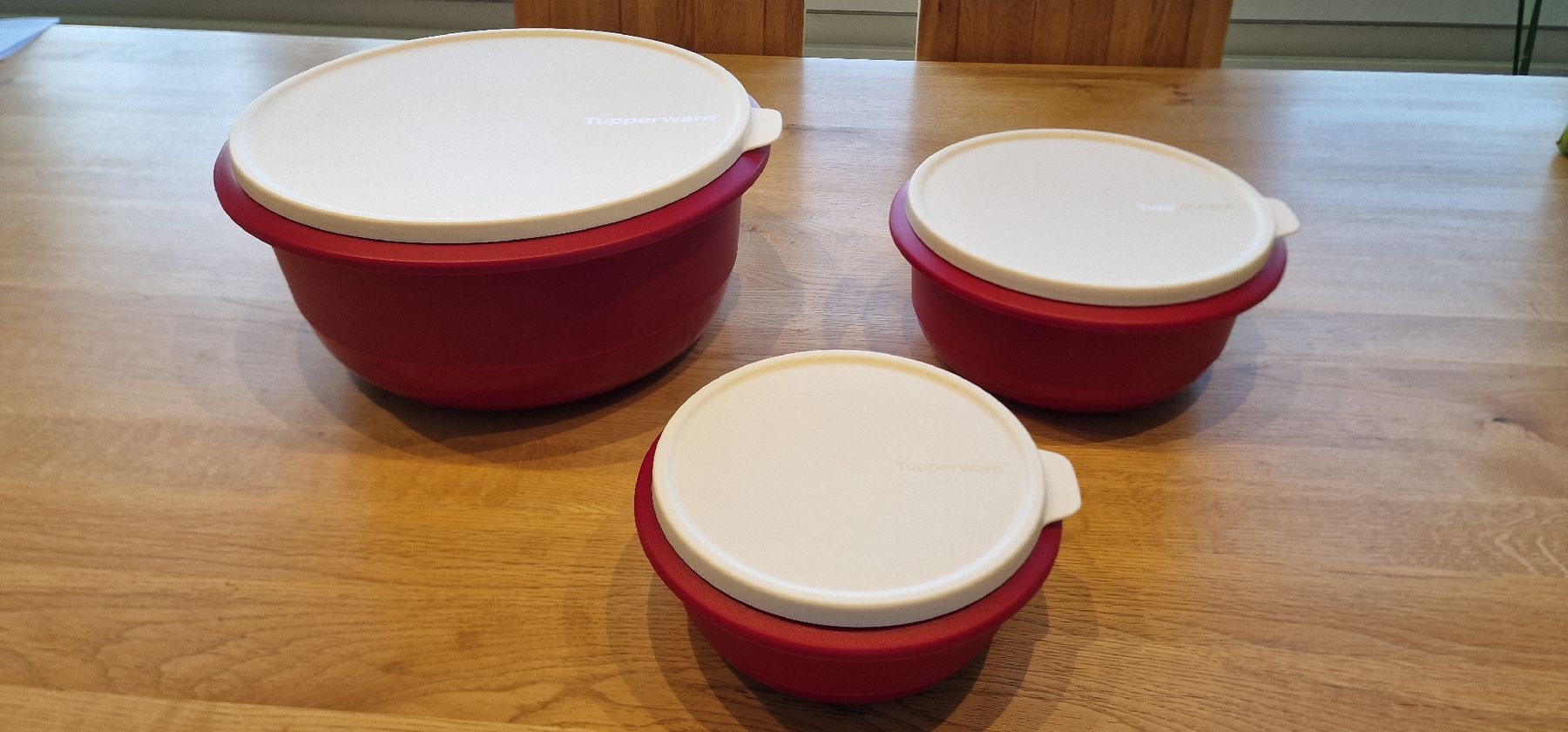 Ciotole: Tupperware Schüssel-Set, 3-teilig, – Usato da Meilen venduto da Marakesch1