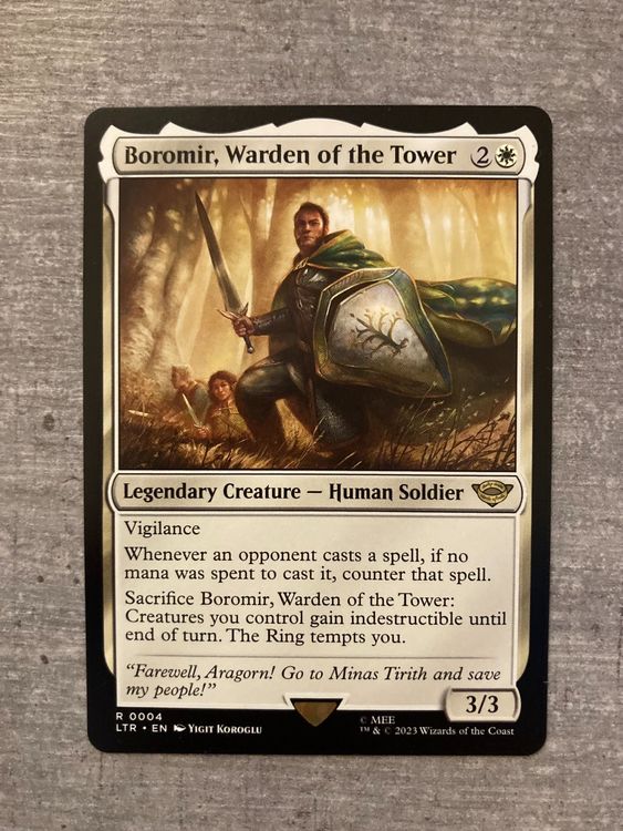 Boromir, Warden of the Tower The Lord of the Rings NM | Kaufen auf Ricardo