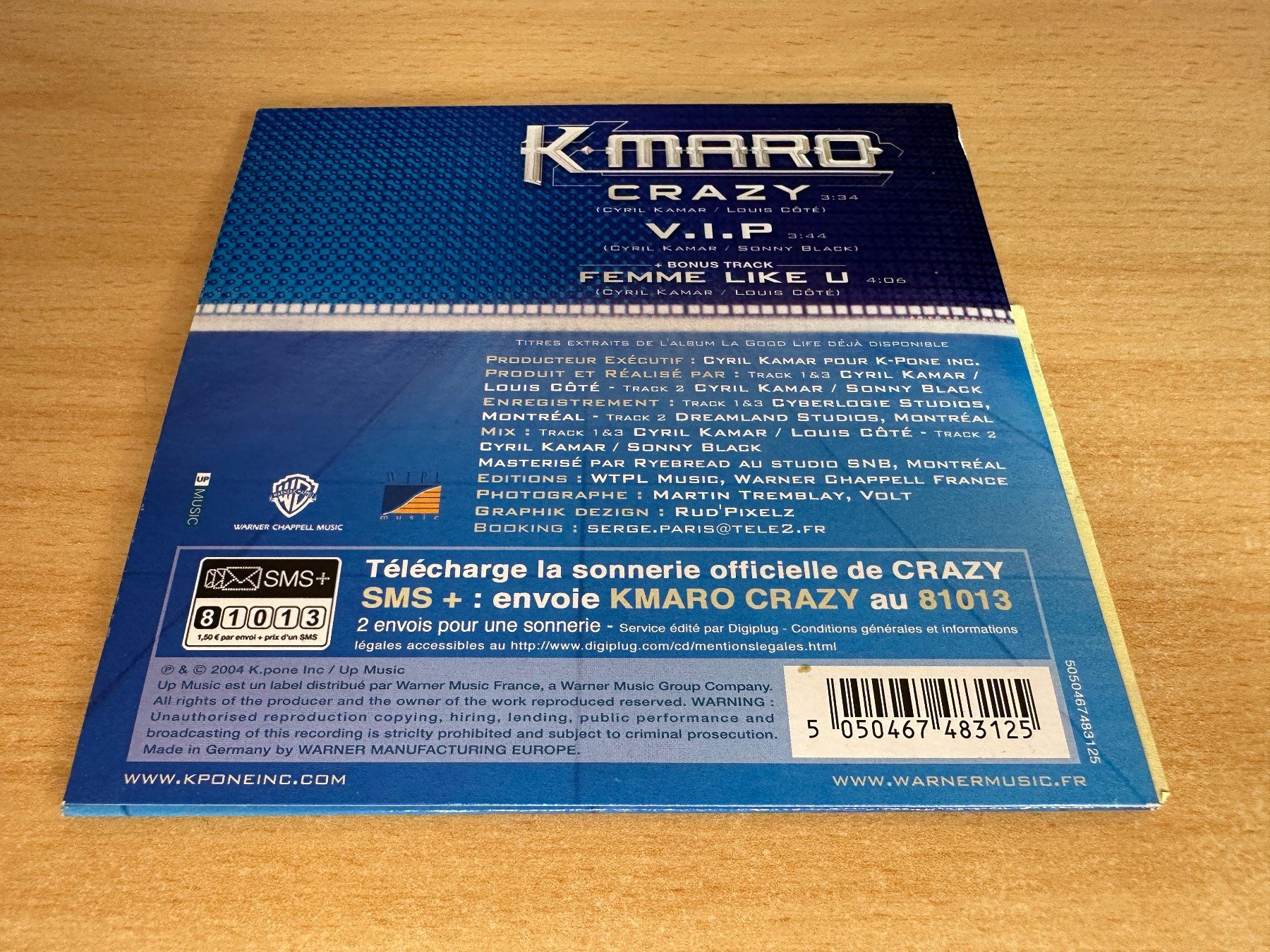 CD: K-maro – Crazy - Single CD – Usato da Rikon im Tösstal venduto da Alpenmutz 1