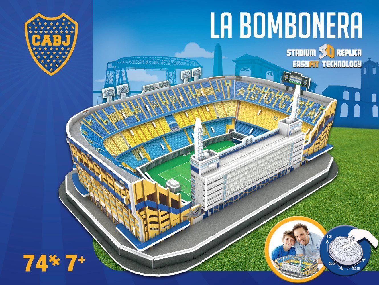 Puzzle: Boca Juniors Bombonera 3D-Stadion-Puzzle – Nuovo e nell'imballaggio originale da Wil SG venduto da Football-Legends 1
