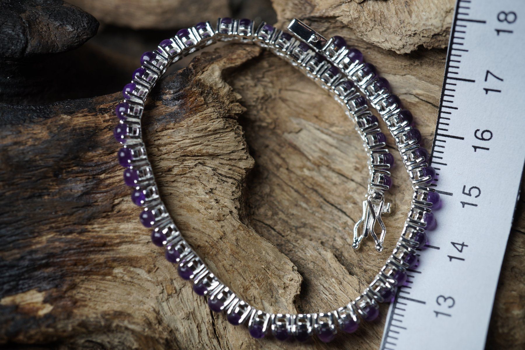 Armbänder & -reifen: Silber Armband mit Amethysten  Edel     925 Silber 19.5cm – Neu und originalverpackt aus Balgach von top_silver 6