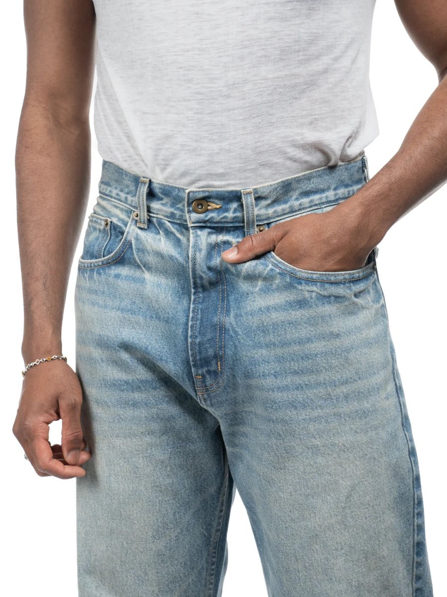 Jeans: Bare Knuckles Serge Loose Bootcut Jeans - Dusk Indigo – Nuovo (secondo la descrizione) da Wängi venduto da fashj4n 4